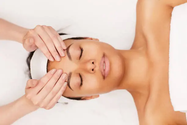 Facial gymnastics massage technique step by step