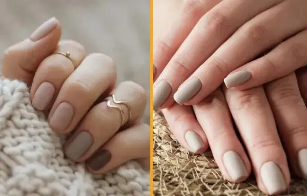 Beautynfacts manicure with beige tones