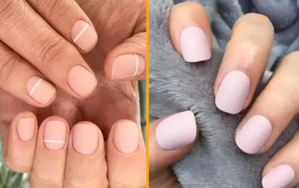 Beautynfacts short manicure and matte tone