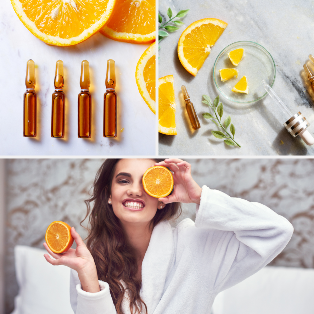 beautynfacts Use a vitamin C serum to help brighten your skin and protect it from environmental damage