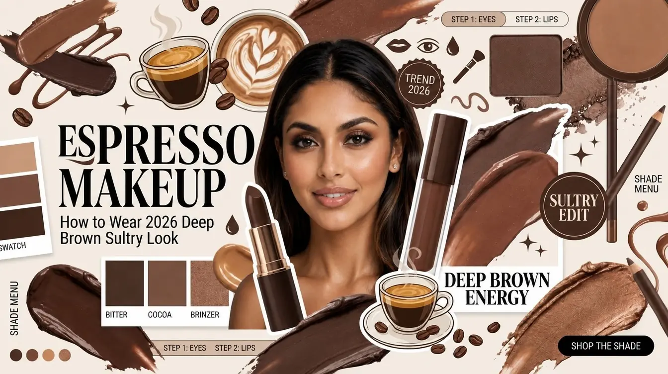 Espresso makeup: how to wear 2026’s deep brown sultry look