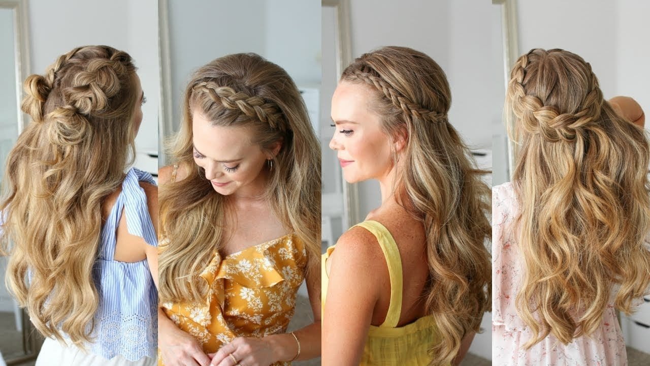 Hairstyles with braids and loose hair Hairstyles with braids and loose hair