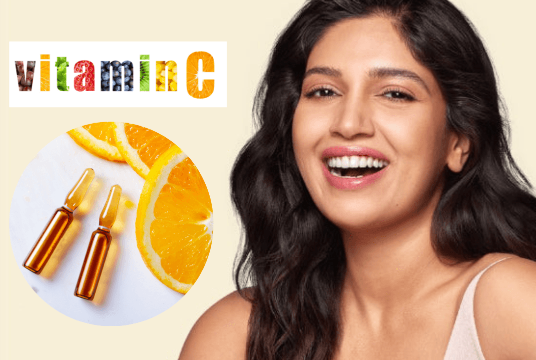 Use a vitamin C serum to help brighten your skin and protect it from environmental damage