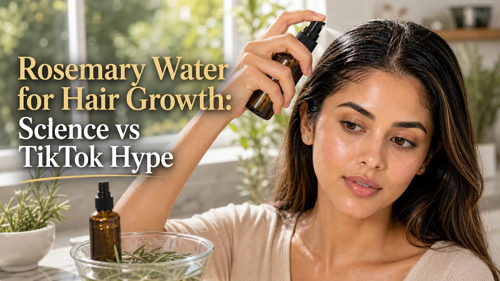 Rosemary water for hair growth: science vs tiktok hype