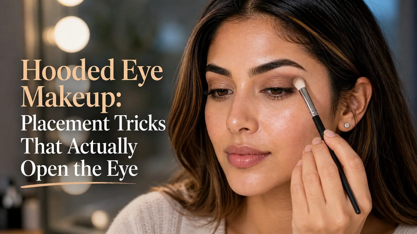 Hooded Eye Makeup: Placement Tricks That Actually Open the Eye