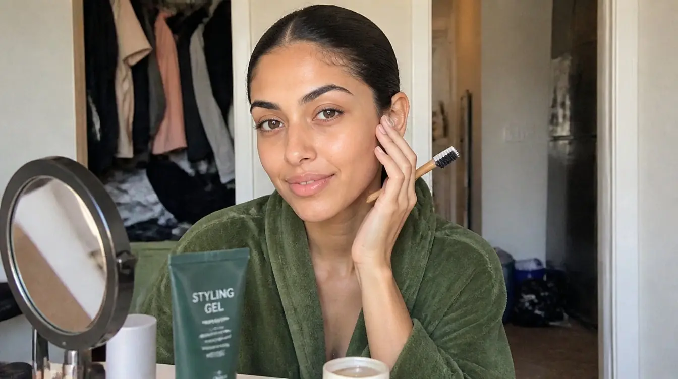 Kaira illustrating flyaways in a candid home photograph