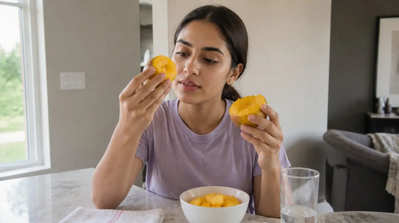 Kaira illustrating myth vs fact in a candid home photograph