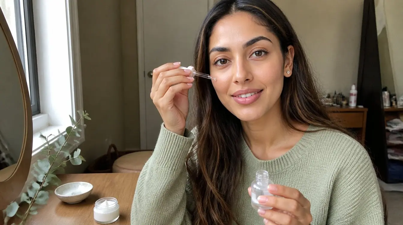 Kaira illustrating skin care melasma in a candid home photograph