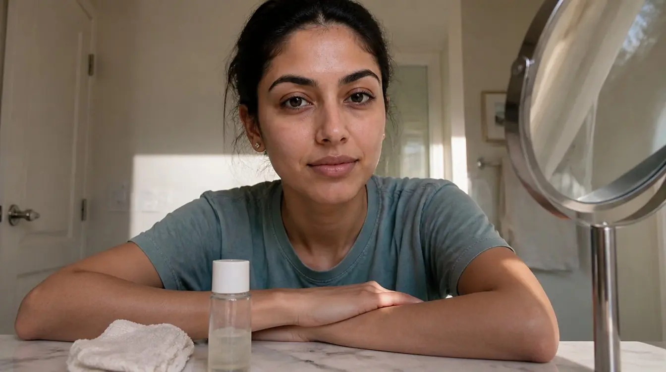 Kaira illustrating these skin mistakes you make in a candid home photograph