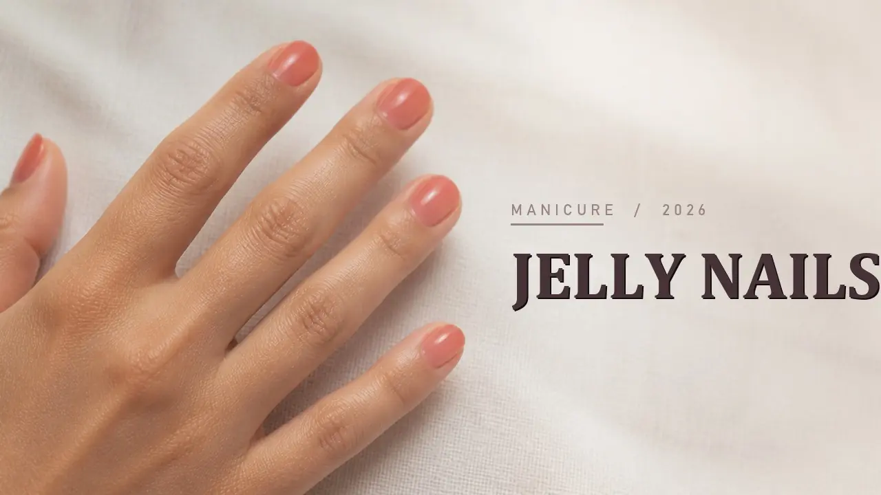 Jelly manicure: 2026’s glossy translucent nail trend at home