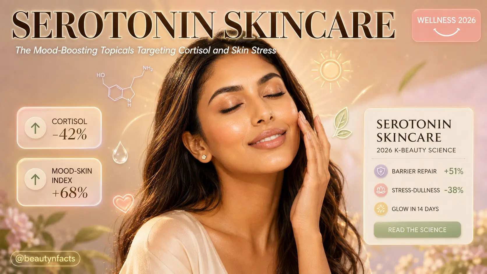 Serotonin Skincare: The Mood-Boosting Topicals Targeting Cortisol and Skin Stress