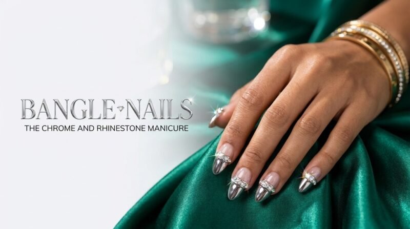 Bangle Nails: The Chrome and Rhinestone Manicure of 2026