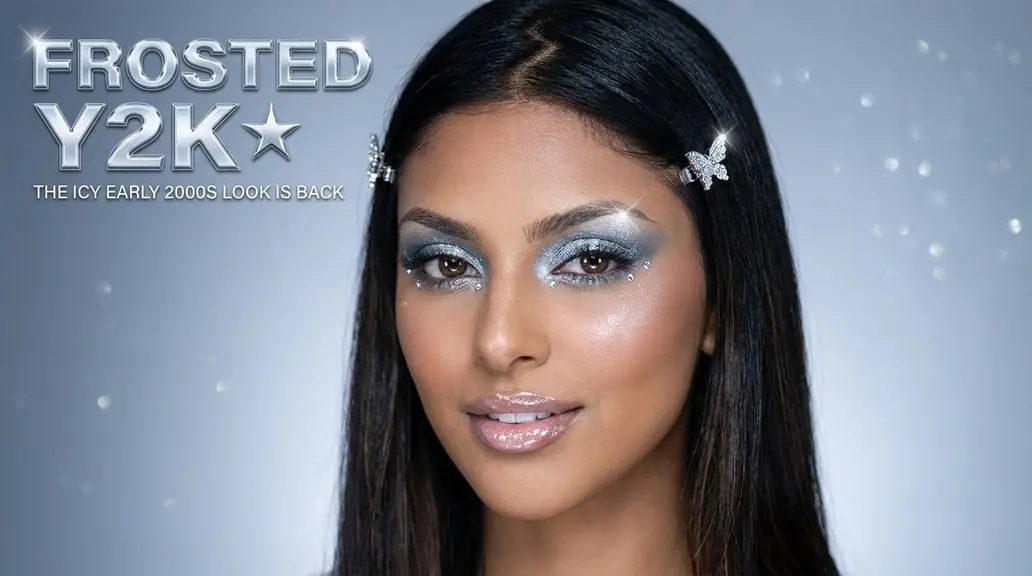 Frosted Y2K Makeup: The Icy Early-2000s Look Is Back Frosted Y2K Makeup: The Icy Early-2000s Look Is Back